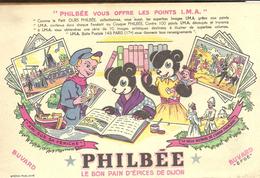 Buvard PHILBEE Le Bon Pain D'épices "Ami Sur La Péniche" "la Belle Histoire De L'union Française" Buvard EFGE - Pain D'épices