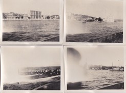 TURQUIE - CONSTANTINOPLE - Lot De 4 Clichés - Mosquée, Grande Muraille, Palais, Bosphore En 1929 - Voir Description - Turquie