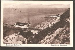 Sellin A. R. Strand Und Damenbad.Salonschiff Dampfer Rugard Auf Hoher See 1927 - Sellin