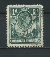 NORTHERN  RHODESIA    1938    1d  Green      USED - Rhodésie Du Nord (...-1963)