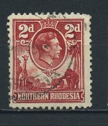 NORTHERN  RHODESIA    1938    2d  Carmine  Red      USED - Rhodésie Du Nord (...-1963)