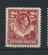 NORTHERN  RHODESIA    1938    2d  Carmine  Red      MH - Rhodésie Du Nord (...-1963)