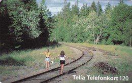 Sweden, 120.020, Women Walking On Railway Lines, 2 Scans.   CN: C63158138 - Schweden