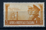1938 -  Italia - COLONIE - Africa Orientale Italiana - Sass. N.  34 - LH -  (C01012015..) - Italian Eastern Africa