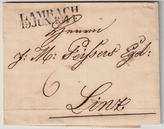 Lambach, Sehr Klarer L2 ,1844 , Ober-Österreich , #7337 - ...-1850 Voorfilatelie