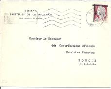 Surcharge E A  Sur Lettre  De Bougie  05/10/1962 Departement Setif - Lettres & Documents