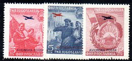 EU340A - YUGOSLAVIA 1949 , Posta Aerea  N.  24/26   *** - Luftpost