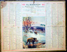 CALENDRIER ALMANACH DES POSTES PTT 1925 MARE AUX SANGLIERS   POSTES ET TELECOMMUNICATION - Tamaño Grande : 1921-40