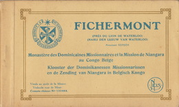 Carnet De 12 Cartes Fichermont Monastere Congo Belge - Waterloo