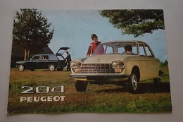 Peugeot 204 1970 Depliant Originale Auto - Car Genuine Brochure - Prospekt - Engines