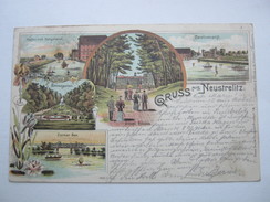 NEUSTRELITZ  ,  Seltene Karte  1899 Mit Stempel - Neustrelitz