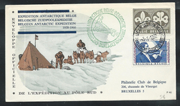 Belgique, Lettre De L'exp. Antarctique Belge  1958/60   Départ Base Le 03/01/1959 ; Arrivée Bxl: 22/03/1959 - Antarctische Expedities