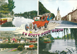 Carte Postale Des Années 70 De L'Yonne - En Route Pour Veron - Vues Multiples - Veron