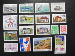 S.P.M :Saint Pierre Et Miquelon :16 Timbres Neufs - Collections, Lots & Séries