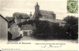 BEAUMONT (6500) - SOLRE-SAINT-GERY : L'Eglise De Solre-St.Géry (style Semi-classique). CPA Précurseurs Rare. - Beaumont