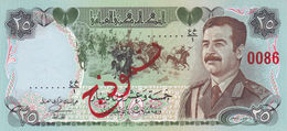 IRAQ 25 DINARS 1986 SPECIMEN UNC P-73s Free Shipping Via Registered Air Mail - Ficción & Especímenes