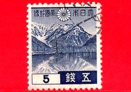 GIAPPONE - Usato - 1939 - Kamikochi Con Lago Taisho - 5 - Oblitérés