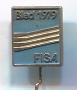 Rudern, Canu, Kayak - FISA, World Rowing Championships, BLED Yugoslavia, Vintage Pin, Badge, Abzeichen - Remo