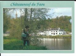 CPM  - 29-  CHATEAUNEUF-DU-FAOU  - La Peche En Rivière -  1994  - Très Bon état - - Châteauneuf-du-Faou