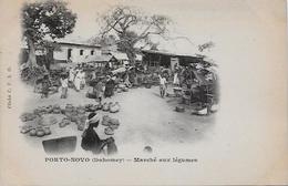 CPA DAHOMEY Afrique Noire Circulé Porto Novo Marché - Dahome