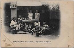 CPA DAHOMEY Afrique Noire écrite Porto Novo Bijoutiers Métier - Dahomey