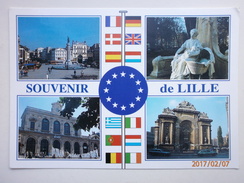 Postcard Lille Belgium Multiview Used At Arras With Sydney Olympic 2000 Stamp My Ref B2334 - Lille