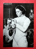 Svetlana Chirkova - Fencing - Mexico 1968 - Estonian Olympic Medal Winners - 1979 - Estonia USSR - Unused - Olympic Games
