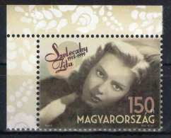 Hungary 2015 / 8. Actress - Zita Szeleczky Stamp MNH (**) - Unused Stamps