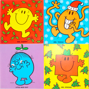 NEUF. LOT 16 Cartes MONSIEUR HOMME (MR. MEN), Thème NOËL NOUVEL AN, Avec Enveloppes. - Nouvel An