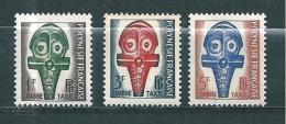 Polynésie  Timbre Taxes De 1958  N°1 A 3  Neuf  ** - Timbres-taxe