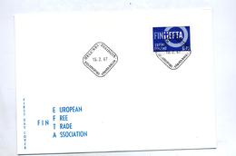 Lettre Cachet Helsinki 1967 Efta - Covers & Documents