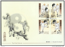 2015 MACAO MACAU TAI CHI CHUAN FDC - FDC