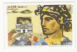 Brazil ** & 200 Years Of The National School Of Fine Arts 2016 (6878) - Unused Stamps