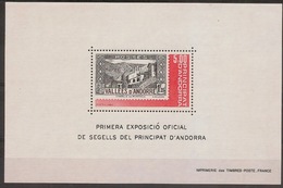 ANDORRA FRENCH 1982, Stamp Exposition - Blocs-feuillets