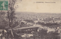 CHERBOURG - Panorama De La Ville.    Vue Sur La Gare - Cherbourg