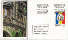 Cercle Des Arts Et Des Lettres (Andorra La Vella), Lettre FDC Adressée España - Lettres & Documents