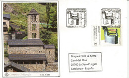 Fer à Repasser Ancien. Lettre FDC Andorra La Vella, Adressée En España - Covers & Documents