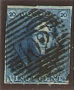 1849 Yvert 2 Obl - 1849 Hombreras