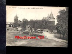 44 Loire Atlantique - PORNIC - " Le Château Vu De La Route De Sainte Marie - Roulotte - Etalage Primeur Aux Touristes" - Oudon