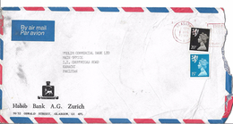 Great Britain Airmail 1989 SG W41 15p Bright Blue 20p Wales Regional Airmail To Pakistan - Brieven En Documenten