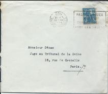 Lettre De Pau De  1934 Timbre Jeanne D' Arc - Other & Unclassified