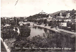 FIUME PO MONTE CAPUCCINI BASILICA DI SUPERGA - Fiume Po