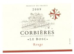 Etiquette De Vin - CORBIERES - Le Bosc 2009 - Vin De Pays D'Oc