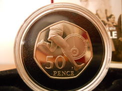 UK GREAT BRITAIN 50 PENCE 2004 SILVER PROOF "50 ANNIV. FOUR MINUTE MILE" - Maundy Sets & Commemorative