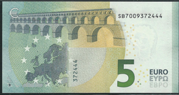 € 5 ITALY  SB S001 G5  DRAGHI  UNC - 5 Euro