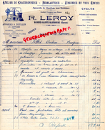 16 - BAIGNES SAINTE RADEGONDE- FACTURE R. LEROY- ATELIER CHAUDRONNERIE- FERBLANTERIE- ZINGUERIE-DISTILLERIE-1935 - 1900 – 1949