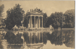 LAZIO - ROMA - TEMPIO DI VILLA BORGHESE - B/N ANNI '20 - ED. RICHTER - ROMA - NUOVA NV - Parken & Tuinen