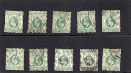 Hong Kong China 10 Old Stamps Lot#898 - Gebraucht