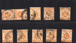 Hong Kong China 10 Old Stamps Lot#902 - Gebraucht