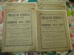 Lot De 6 Revues Anciennes "GUERRE 1914-1919-Publication Mensuelle Illustrée - Lots De Plusieurs Livres